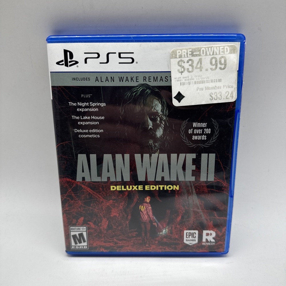 Alan Wake 2 Deluxe Edition (PlayStation 5 PS5) Tested & Working